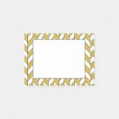 Elegant Gold Glitter Herringbone Chevron Pattern Post-it® Notes (Voorkant)