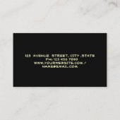 Elegant Gold Glitter House Roof Visitekaartje (Achterkant)