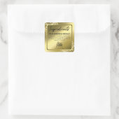 Elegant Gold Glitter Ingrediënt Labels (Tas)