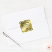 Elegant Gold Glitter Ingrediënt Labels (Envelop)