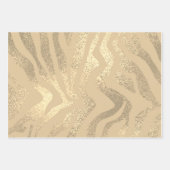Elegant Gold Glitter Inpakpapier Vel (Voorkant 3)