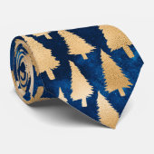 Elegant Gold Glitter kerstbomen Holiday Xmas Stropdas (Opgerold)