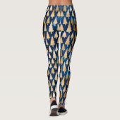 Elegant Gold Glitter kerstbomen Holiday Yoga Leggings (Achterkant)