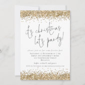 Elegant Gold Glitter: kerstfeest Kaart (Voorkant)