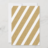 Elegant Gold Glitter-kerstfeest Kaart (Achterkant)