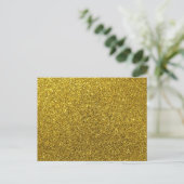 Elegant Gold Glitter Kerstmis Briefkaart (Staand voorkant)