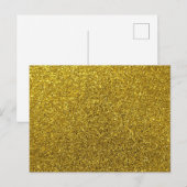 Elegant Gold Glitter Kerstmis Briefkaart (Voorkant / Achterkant)