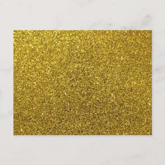 Elegant Gold Glitter Kerstmis Briefkaart (Voorkant)