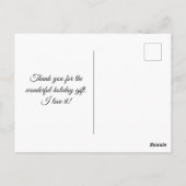 Elegant Gold Glitter Kerstmis Hartelijk dank Briefkaart (Achterkant)