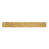 Elegant Gold Glitter Kerstmis Satijnen Lint (Voorkant)