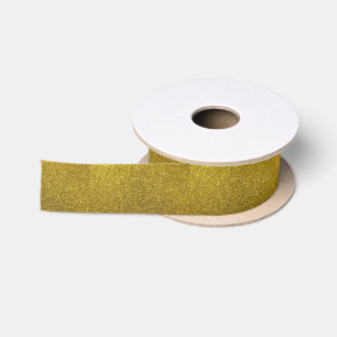 Elegant Gold Glitter Kerstmis Satijnen Lint