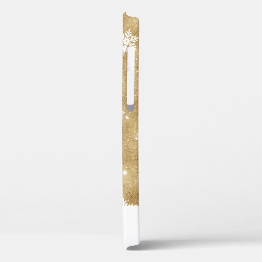 Elegant Gold Glitter-kerstsnowflake-patroon Case-Mate iPhone Case (Achterkant / Links)