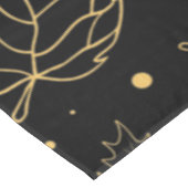 Elegant Gold Glitter laat een Ditsy Patroon over | Tafelkleed (Gekanteld)