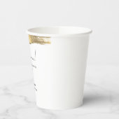 Elegant Gold Glitter Line Minimal Weddenschap Welk Papieren Bekers (Links)