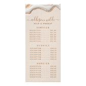 Elegant Gold Glitter Marble Agate Modern Chic Reclamekaart (Voorkant)