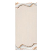 Elegant Gold Glitter Marble Agate Modern Chic Reclamekaart (Achterkant)