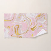 Elegant Gold Glitter Marble Modern Chic Bath T Bad Handdoek (Handdoek)