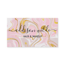 Elegant Gold Glitter Marble Modern Chic Business