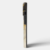 Elegant Gold Glitter Marble Modern Chic Case-Mate iPhone Case (Achterkant / Links)