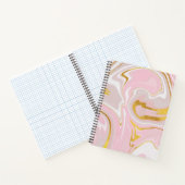 Elegant Gold Glitter Marble Modern Chic-laptop Notitieboek (Binnen)