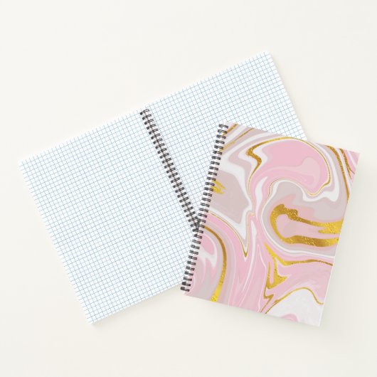 Elegant Gold Glitter Marble Modern Chic-laptop Notitieboek (Binnen)