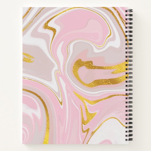 Elegant Gold Glitter Marble Modern Chic-laptop Notitieboek (Achterkant)
