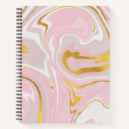 Elegant Gold Glitter Marble Modern Chic-laptop Notitieboek