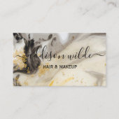 Elegant Gold Glitter Marble Modern Chic Visitekaartje (Voorkant)