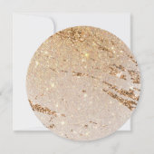 Elegant Gold Glitter Modern Luxury Sparkle Save The Date (Achterkant)
