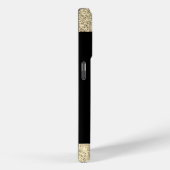 Elegant Gold Glitter Monogram Case-Mate iPhone Case (Achterkant / Rechts)
