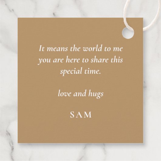 Elegant Gold Glitter Name Sweet Sixteen Bedankt Bedankjes Labels (Achterkant)