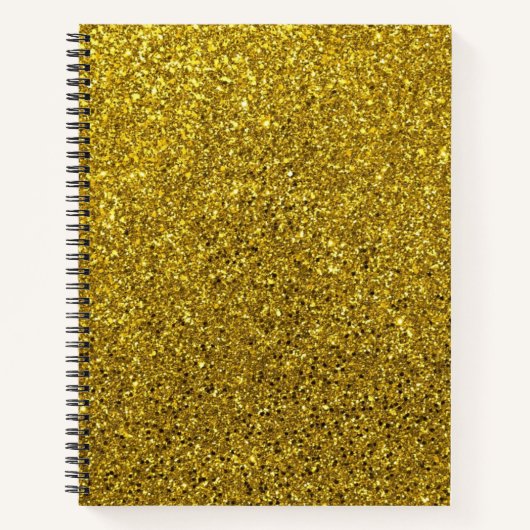 Elegant Gold Glitter Notitieboek (Voorkant)