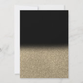 Elegant Gold Glitter Ombre 40e verjaardag Kaart (Achterkant)