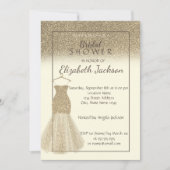 Elegant Gold Glitter Ombre Vrijgezellenfeest Kaart (Voorkant)