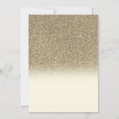 Elegant Gold Glitter Ombre Vrijgezellenfeest Kaart (Achterkant)