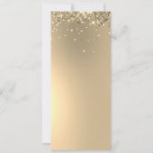 Elegant Gold Glitter Photo Wedding Save The Date (Achterkant)