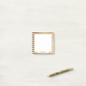Elegant Gold Glitter Pinstripes Chic Trendy Post-it® Notes (Op bureau)