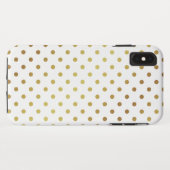 Elegant Gold Glitter Polka Dots Pattern Case-Mate iPhone Case (Achterkant (horizontaal))