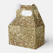 Elegant Gold Glitter Printing Wedding Bedankdoosjes (Achterkant)