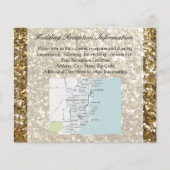Elegant Gold Glitter Printing Wedding Flyer (Voorkant)