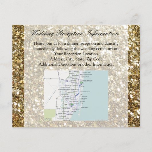 Elegant Gold Glitter Printing Wedding Flyer (Voorkant)