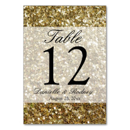 Elegant Gold Glitter Printing Wedding Kaart