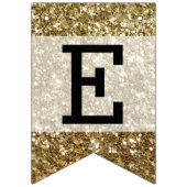 Elegant Gold Glitter Printing Wedding Vlaggetjes (Derde vlag)