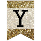 Elegant Gold Glitter Printing Wedding Vlaggetjes (Tweede vlag)