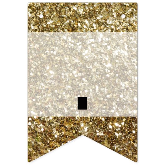 Elegant Gold Glitter Printing Wedding Vlaggetjes (Eerste vlag)