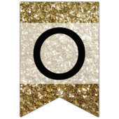 Elegant Gold Glitter Printing Wedding Vlaggetjes (Derde vlag)