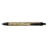 Elegant Gold Glitter Printing Wedding Zwarte Inkt Pen (Achterkant)