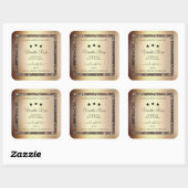 Elegant Gold Glitter Product Packaging Labels (Vel)