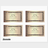 Elegant Gold Glitter Product Packaging Labels (Vel)