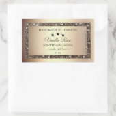 Elegant Gold Glitter Product Packaging Labels (Tas)